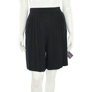 St. John Collection Black Pleated Shorts/Divided Skirt sz 12